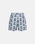 Willy badeshorts, 100% polyester, Blå m. mønster
