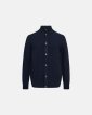 Strik cardigan | Uld | Navy - Dovre