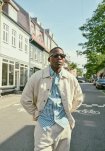 Skjorte 'davis' | 100% Bomuld | Grøn m. striber -Resteröds