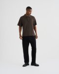 Polo t-shirt "jim" | Bomuld | Brun -Resteröds