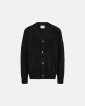 Cardigan "chen" | Bomuld | Sort - Resteröds