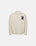 Langærmet polo "eddy" | Bomuld | Off white -Resteröds