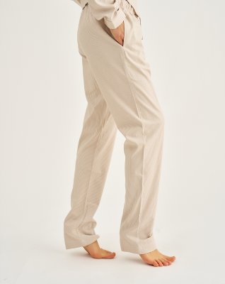 Pyjamasbukser, Bambusviskose, Sand