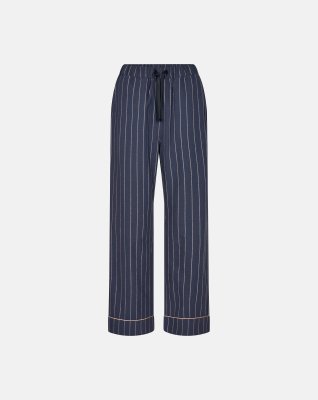 Pyjamasbukser | 100% økologisk bomuld | Navy stribet -JBS of Denmark Women