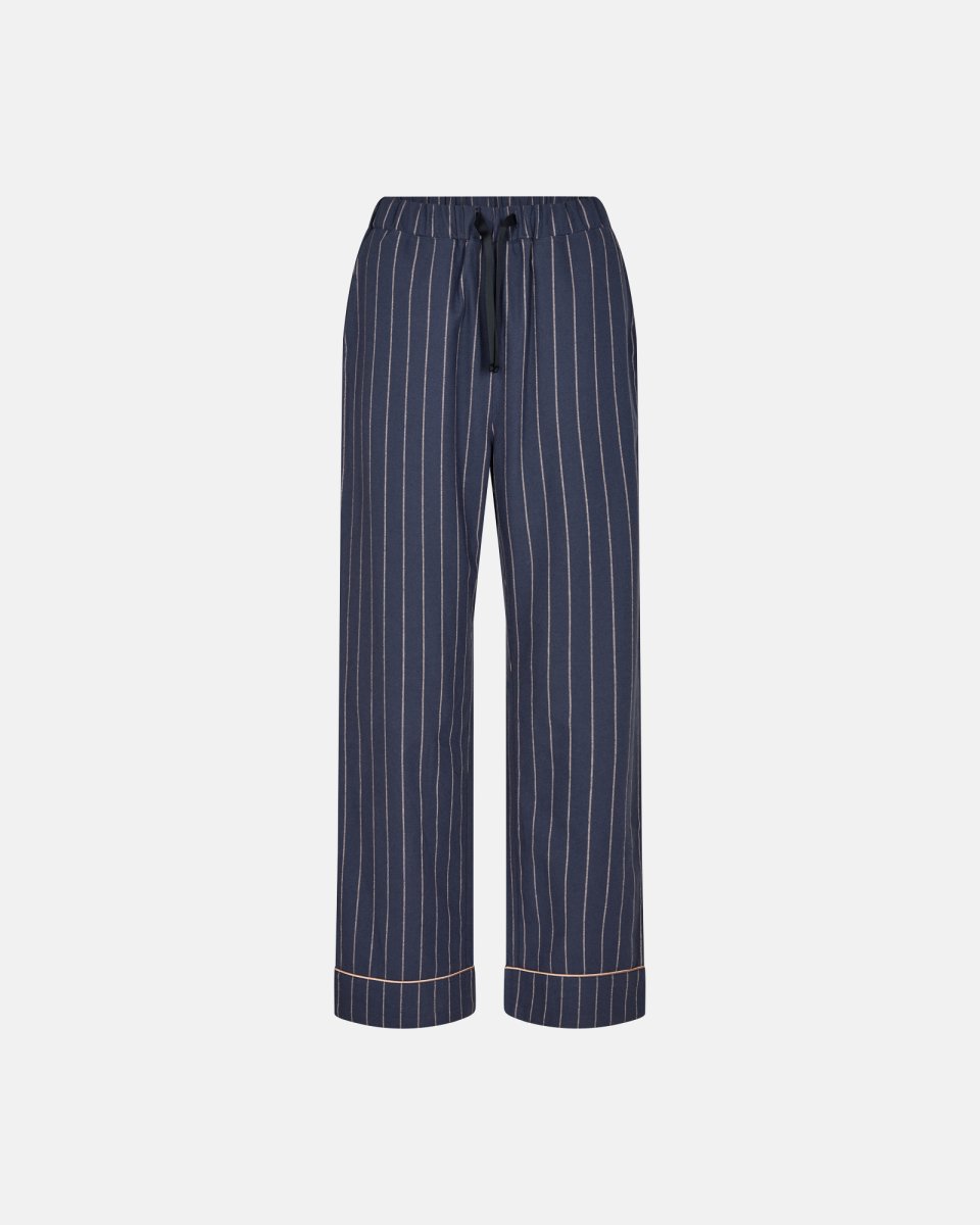 JBS of Denmark Women Pyjamasbukser | 100% økologisk bomuld | Navy stribet - XS