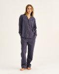 Pyjamasbukser | 100% økologisk bomuld | Navy stribet -JBS of Denmark Women