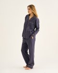 Pyjamasbukser | 100% økologisk bomuld | Navy stribet -JBS of Denmark Women