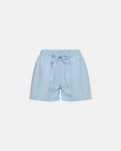 Pyjamasshorts, Bambusviskose, Lys blå