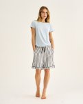 Pyjamasshorts | 100% økologisk bomuld | Navy stribet -JBS of Denmark Women