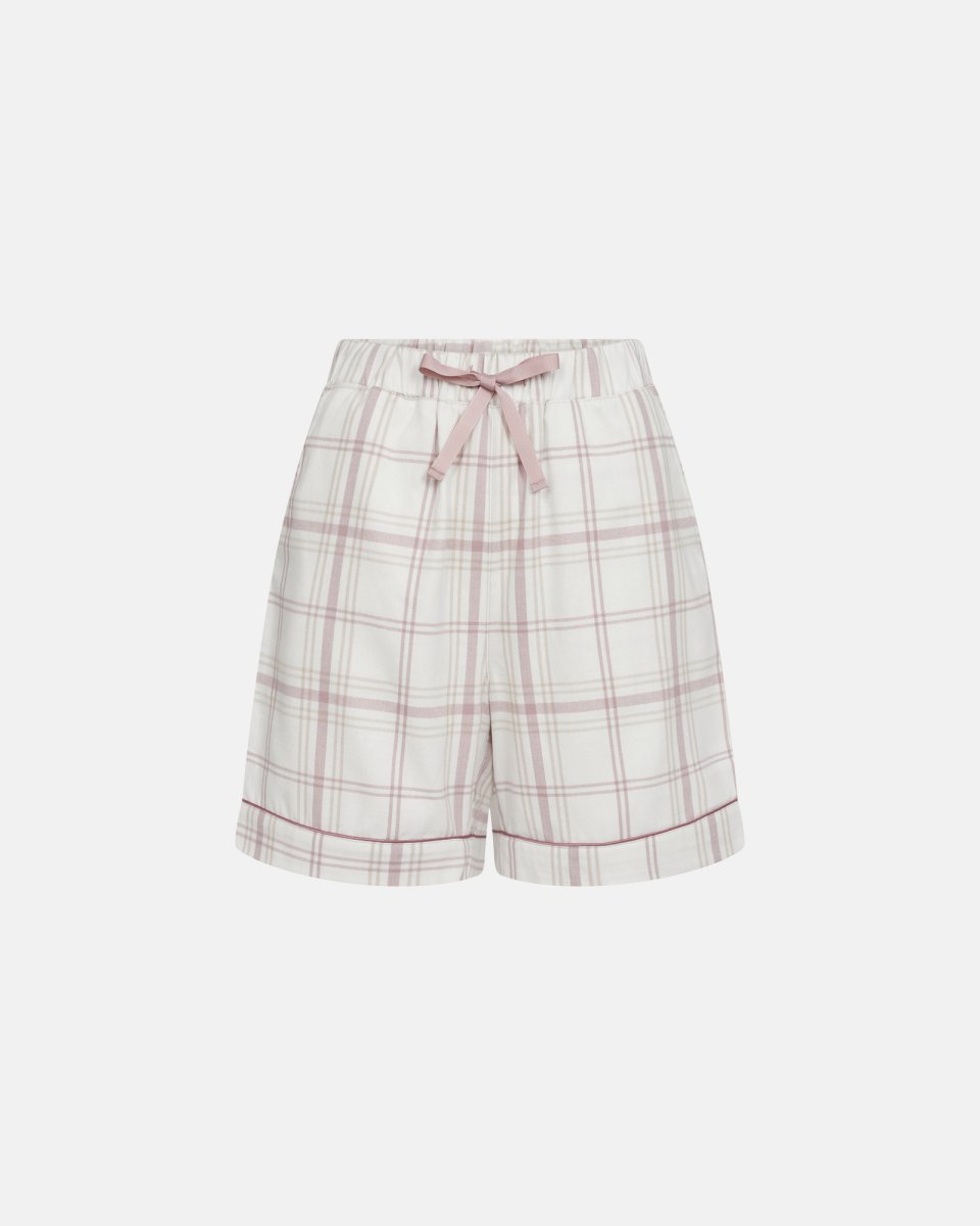 JBS of Denmark Women Pyjamasshorts | 100% økologisk bomuld | Rosa ternet - S