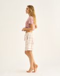 Pyjamasshorts | 100% økologisk bomuld | Rosa ternet -JBS of Denmark Women