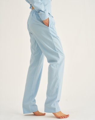 Pyjamasbukser, Bambusviskose, Lys blå