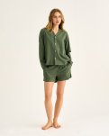 Pyjamasshorts | Bambusviskose | Grøn -JBS of Denmark Women