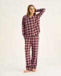 Pyjamasbukser | 100% økologisk bomuld | Rosa ternet -JBS of Denmark Women