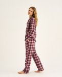 Pyjamasbukser | 100% økologisk bomuld | Rosa ternet -JBS of Denmark Women