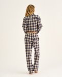 Pyjamasbukser | 100% økologisk bomuld | Navy ternet -JBS of Denmark Women