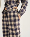 Pyjamasbukser | 100% økologisk bomuld | Navy ternet -JBS of Denmark Women
