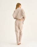 Pyjamasbukser | 100% økologisk bomuld | Rosa ternet -JBS of Denmark Women