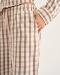 Pyjamasbukser | 100% økologisk bomuld | Rosa ternet -JBS of Denmark Women
