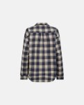 Pyjamasskjorte, 100% økologisk bomuld, Navy ternet