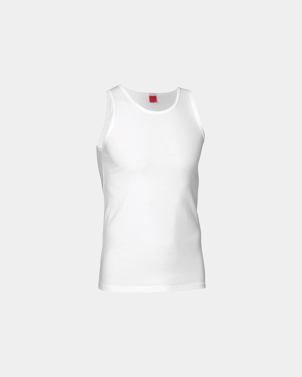 JBS "Black or white" tanktop (singlet) | Bomuld | Hvid - S