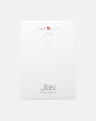 "Black or white" t-shirt o-neck | Bomuld | Hvid -JBS