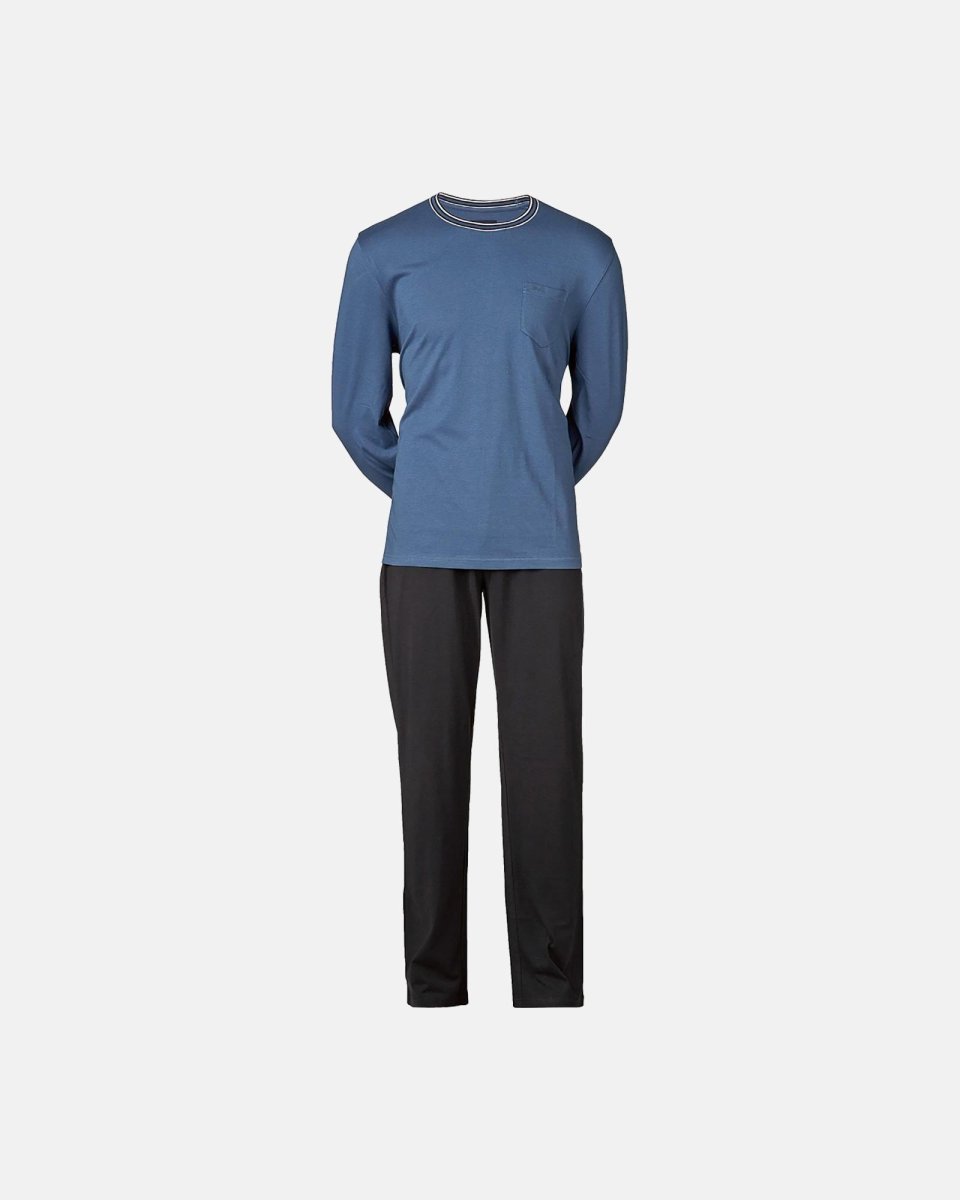 JBS Pyjamas "jersey" | 100% bomuld | Blå - S