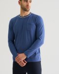 Pyjamas "jersey" | 100% bomuld | Blå -JBS