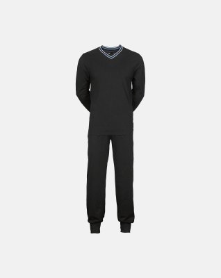 Pyjamas "jersey" | 100% bomuld | Sort -JBS