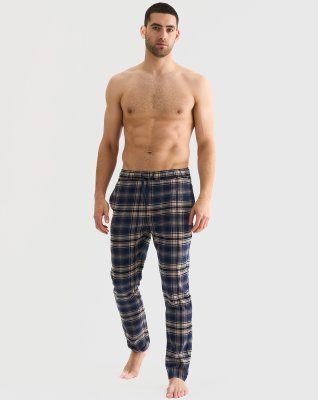 Pyjamasbukser 'flannel' | 100% bomuld | Beigeternet -JBS