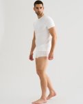 "Black or white" t-shirt o-neck | Bomuld | Hvid -JBS