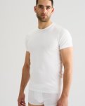 "Black or white" t-shirt o-neck | Bomuld | Hvid -JBS