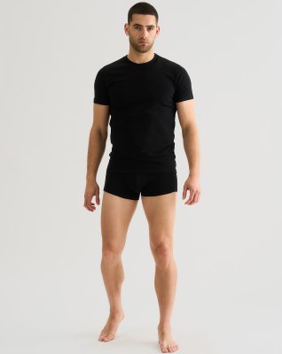 "Black or white" t-shirt o-neck | Bomuld | Sort -JBS
