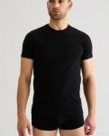 "Black or white" t-shirt o-neck | Bomuld | Sort -JBS
