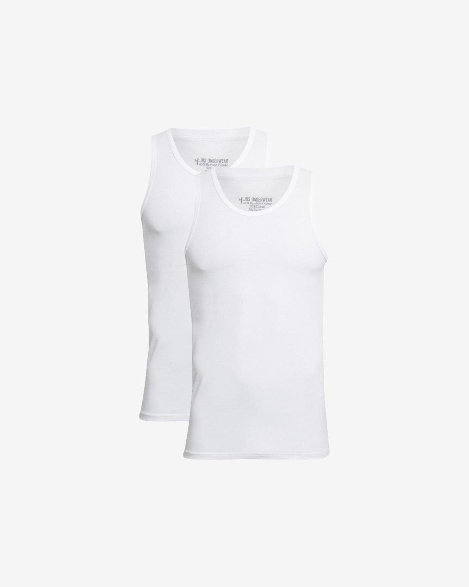 JBS Tanktop 2-pak | Bambusviskose | Hvid - S