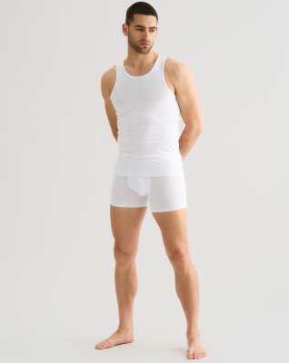Tanktop 2-pak, Bambusviskose, Hvid