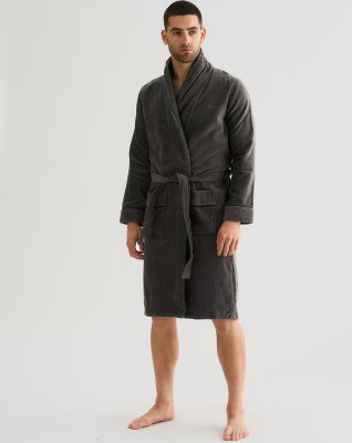 Badekåbe | 100% velour bomuld | Grå -JBS
