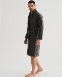 Badekåbe, 100% velour bomuld, Grå