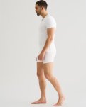 "Black or white" t-shirt v-neck, Bomuld, Hvid