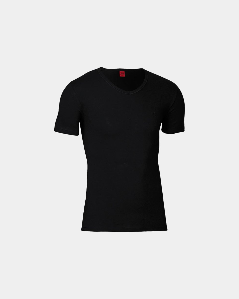 JBS "Black or white" t-shirt v-neck | Bomuld | Sort - S