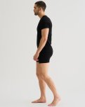"Black or white" t-shirt v-neck, Bomuld, Sort