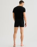 "Black or white" t-shirt v-neck, Bomuld, Sort