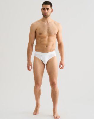 "Black or white" briefs | Bomuld | Hvid -JBS