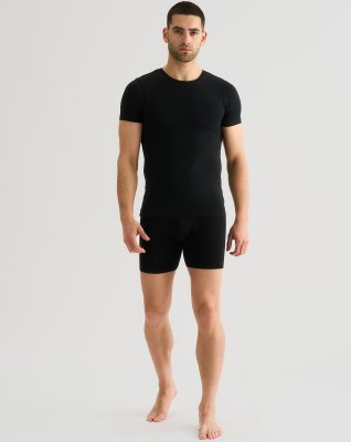 T-shirt "o-neck" 2-pak, Bambusviskose, Sort