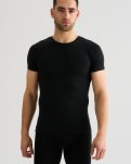 T-shirt "o-neck" 2-pak, Bambusviskose, Sort