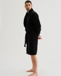 Badekåbe | 100% velour bomuld | Sort -JBS