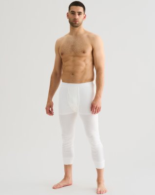 Long johns "3/4 længde original" | 100% bomuld | Hvid -JBS