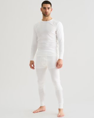 Langærmet t-shirt "original" | 100% bomuld | Hvid -JBS