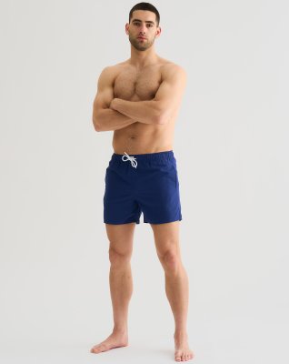Badebukser, recycled polyester, blå