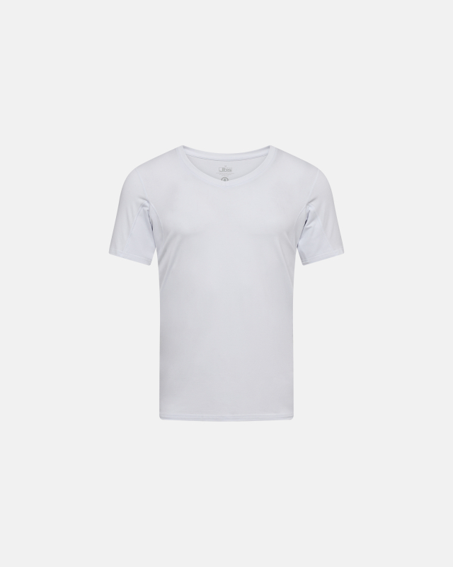 T-shirt "sweatproof" v-neck| Økologisk bambusviskose | Hvid